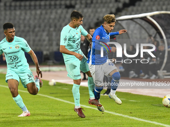 Luca Basceanu plays during the Romanian Cup match between Sanatatea Cluj and Farul Constanta at Cluj Arena in Cluj, Romania, on October 31,...