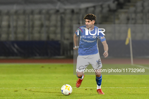 Gabriel Buta is in action during the Romanian Cup match between Sanatatea Cluj and Farul Constanta at Cluj Arena in Cluj, Romania, on Octobe...