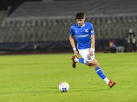 Gabriel Buta is in action during the Romanian Cup match between Sanatatea Cluj and Farul Constanta at Cluj Arena in Cluj, Romania, on Octobe...