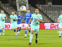 Catalin Cret is in action during the Romanian Cup match between Sanatatea Cluj and Farul Constanta at Cluj Arena in Cluj, Romania, on Octobe...