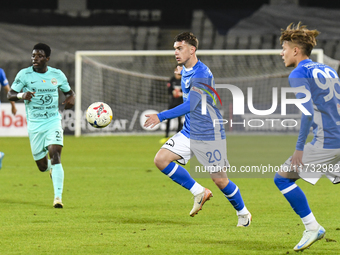 Eduard Radaslavescu is in action during the Romanian Cup match between Sanatatea Cluj and Farul Constanta at Cluj Arena in Cluj, Romania, on...