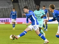 Eduard Radaslavescu is in action during the Romanian Cup match between Sanatatea Cluj and Farul Constanta at Cluj Arena in Cluj, Romania, on...