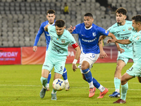 Damian Cimpoiesu is in action during the Romanian Cup match between Sanatatea Cluj and Farul Constanta at Cluj Arena in Cluj, Romania, on Oc...