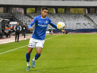 Ionut Cercel participates in the Romanian Cup match between Sanatatea Cluj and Farul Constanta in Cluj, Romania, on October 31, 2024, at Clu...