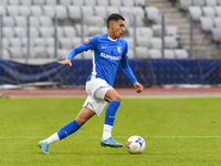 Ionut Cercel participates in the Romanian Cup match between Sanatatea Cluj and Farul Constanta in Cluj, Romania, on October 31, 2024, at Clu...