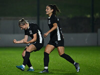 Dominika Skorvankova of F.C. Como Women celebrates after scoring the goal to make it 0-2 during the 8th day of the Serie A Femminile eBay Ch...