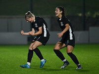 Dominika Skorvankova of F.C. Como Women celebrates after scoring the goal to make it 0-2 during the 8th day of the Serie A Femminile eBay Ch...