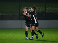 Dominika Skorvankova of F.C. Como Women celebrates after scoring the goal to make it 0-2 during the 8th day of the Serie A Femminile eBay Ch...