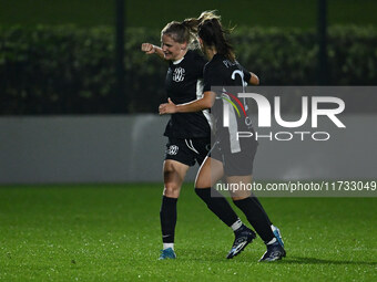 Dominika Skorvankova of F.C. Como Women celebrates after scoring the goal to make it 0-2 during the 8th day of the Serie A Femminile eBay Ch...