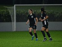 Dominika Skorvankova of F.C. Como Women celebrates after scoring the goal to make it 0-2 during the 8th day of the Serie A Femminile eBay Ch...