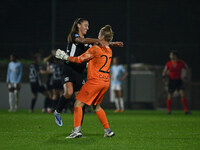 Berta Bou Salas and Astrid Gilardi of F.C. Como Women celebrate the goal of Dominika Skorvankova of F.C. Como Women during the 8th day of th...