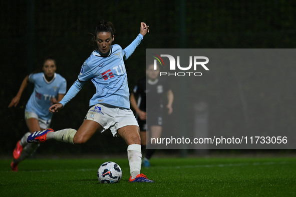 Clarisse Le Bihan of S.S. Lazio is in action during the 8th day of the Serie A Femminile eBay Championship between S.S. Lazio and F.C. Como...