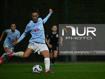 Clarisse Le Bihan of S.S. Lazio is in action during the 8th day of the Serie A Femminile eBay Championship between S.S. Lazio and F.C. Como...