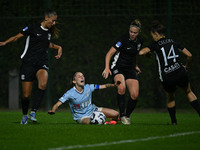 Noemi Visentin of S.S. Lazio is in action during the 8th day of the Serie A Femminile eBay Championship between S.S. Lazio and F.C. Como at...