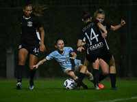 Noemi Visentin of S.S. Lazio is in action during the 8th day of the Serie A Femminile eBay Championship between S.S. Lazio and F.C. Como at...