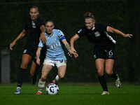 Noemi Visentin of S.S. Lazio is in action during the 8th day of the Serie A Femminile eBay Championship between S.S. Lazio and F.C. Como at...