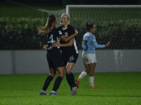 Julia Karlernas of F.C. Como Women celebrates after scoring the goal of 0-1 during the 8th day of the Serie A Femminile eBay Championship be...