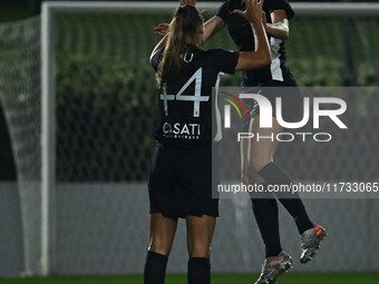 Julia Karlernas of F.C. Como Women celebrates after scoring the goal of 0-1 during the 8th day of the Serie A Femminile eBay Championship be...