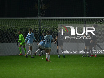 Julia Karlernas of F.C. Como Women celebrates after scoring the goal of 0-1 during the 8th day of the Serie A Femminile eBay Championship be...