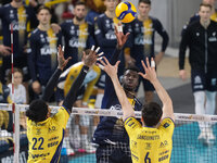 Noumory Keita of Rana Verona participates in the match between Rana Verona and Valsa Group Modena during the regular season of the SuperLega...