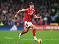 Ryan Yates of Nottingham Forest participates in the Premier League match between Nottingham Forest and West Ham United at the City Ground in...