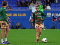 Margherita Monnecchi plays during the match between FC Barcelona Women and SD Eibar Women, corresponding to week 8 of the Liga F, at the Joh...