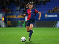 Jana Fernandez plays during the match between FC Barcelona Women and SD Eibar Women, corresponding to week 8 of the Liga F, at the Johan Cru...