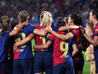 Alexia Putellas celebrates a goal during the match between FC Barcelona Women and SD Eibar Women, corresponding to week 8 of the Liga F, at...