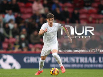 Hayden Hackney plays during the Sky Bet Championship match between Middlesbrough and Coventry City at the Riverside Stadium in Middlesbrough...