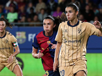 Ingrid Engen and Mireia Masegur play during the match between FC Barcelona Women and SD Eibar Women, corresponding to week 8 of the Liga F,...