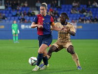 Bernadette Amani and Alexia Putellas play during the match between FC Barcelona Women and SD Eibar Women, corresponding to week 8 of the Lig...