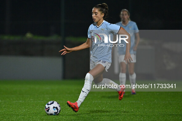 Eleonora Goldoni of S.S. Lazio is in action during the 8th day of the Serie A Femminile eBay Championship between S.S. Lazio and F.C. Como a...