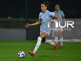 Eleonora Goldoni of S.S. Lazio is in action during the 8th day of the Serie A Femminile eBay Championship between S.S. Lazio and F.C. Como a...