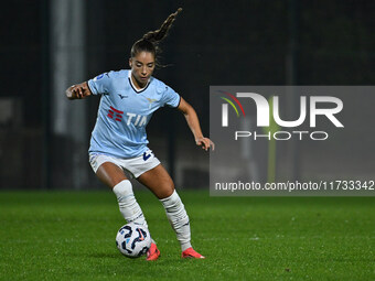 Eleonora Goldoni of S.S. Lazio is in action during the 8th day of the Serie A Femminile eBay Championship between S.S. Lazio and F.C. Como a...