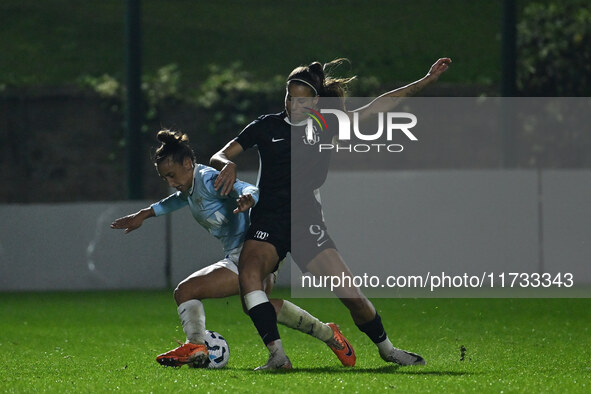 Elisabetta Oliviero of S.S. Lazio and Ramona Petzelberger of F.C. Como Women are in action during the 8th day of the Serie A Femminile eBay...