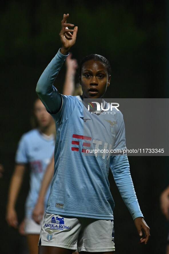 Carina Alicia Baltriop Reyes of S.S. Lazio participates in the 8th day of the Serie A Femminile eBay Championship between S.S. Lazio and F.C...