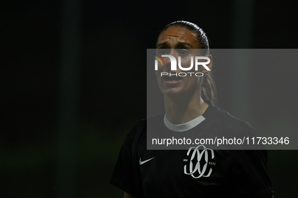 Berta Bou Salas of F.C. Como Women participates in the 8th day of the Serie A Femminile eBay Championship between S.S. Lazio and F.C. Como a...