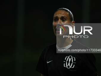 Berta Bou Salas of F.C. Como Women participates in the 8th day of the Serie A Femminile eBay Championship between S.S. Lazio and F.C. Como a...