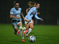 Noemi Visentin of S.S. Lazio is in action during the 8th day of the Serie A Femminile eBay Championship between S.S. Lazio and F.C. Como at...