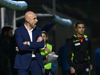 Stefano Sottili coaches F.C. Como Women during the 8th day of the Serie A Femminile eBay Championship between S.S. Lazio and F.C. Como at th...