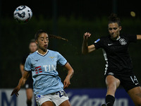 Eleonora Goldoni of S.S. Lazio and Chiara Cecotti of F.C. Como Women are in action during the 8th day of the Serie A Femminile eBay Champion...