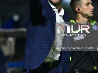 Stefano Sottili coaches F.C. Como Women during the 8th day of the Serie A Femminile eBay Championship between S.S. Lazio and F.C. Como at th...