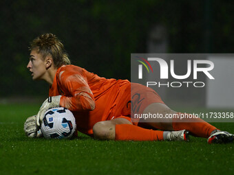 Astrid Gilardi of F.C. Como Women plays during the 8th day of the Serie A Femminile eBay Championship between S.S. Lazio and F.C. Como at th...