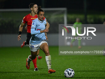 Elisabetta Oliviero of S.S. Lazio is in action during the 8th day of the Serie A Femminile eBay Championship between S.S. Lazio and F.C. Com...