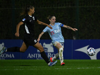 Berta Bou Salas of F.C. Como Women and Noemi Visentin of S.S. Lazio are in action during the 8th day of the Serie A Femminile eBay Champions...