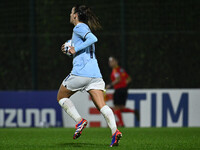 Clarisse Le Bihan of S.S. Lazio celebrates after scoring the goal of 1-2 during the 8th day of the Serie A Femminile eBay Championship betwe...