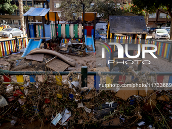 Thousands of volunteers participate in cleaning the areas affected by the floods of October 29 in Valencia. Towns such as Massanassa, Alfafa...