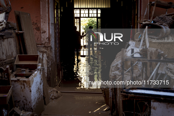 Thousands of volunteers participate in cleaning the areas affected by the floods of October 29 in Valencia. Towns such as Massanassa, Alfafa...