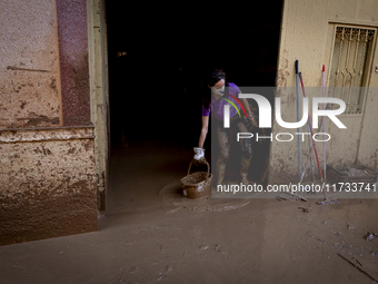 Thousands of volunteers participate in cleaning the areas affected by the floods of October 29 in Valencia. Towns such as Massanassa, Alfafa...