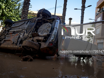 Thousands of volunteers participate in cleaning the areas affected by the floods of October 29 in Valencia. Towns such as Massanassa, Alfafa...